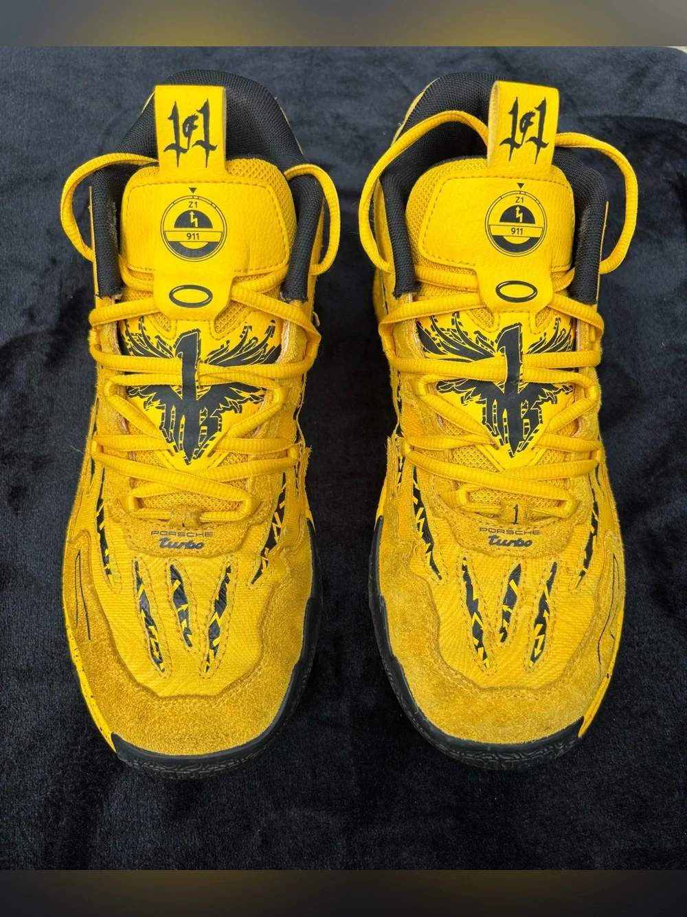 Puma Porsche x MB.03 Sport Yellow 309847-01 Men’s Size 9.5 Basketball Shoes EUC - Picture 1 of 12